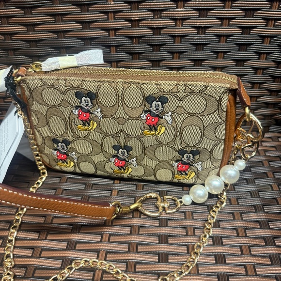 Disney X Coach Nolita 19 In Signature Jacquard With Mickey Mouse Print cn507 - Picture 1 of 9